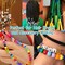 Pony Beads 1100 Pcs,Beads for Jewelry Bracelets Making,Bracelet Bead,Plastic Hair Beads for Braids for Girls for Craft,Gifts for Girls (Multicolored)